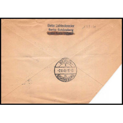 15814 allemagne Occupation Alliée recommandé sowjetische zone berlin 1948 lettre cover