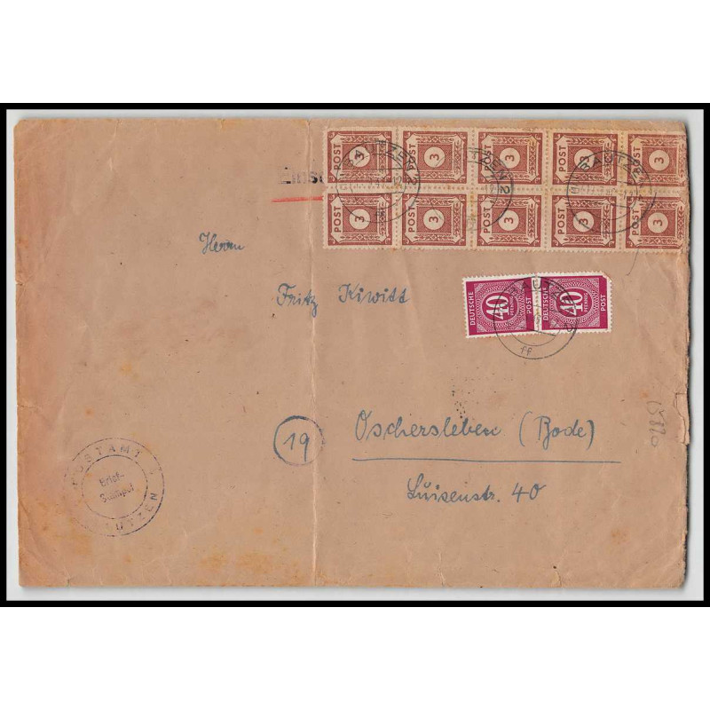 15820 allemagne deutsche post bautzen 1946 lettre cover
