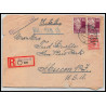 15822 allemagne deutsche post recommandé gorlitz Absecon 1950 usa devant de lettre cover