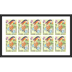 192c Ras Al Khaima MNH ** Mi N°649/654 B jeux olympiques olympic games Non dentelé imperf MUNICH 72 feuilles (sheet