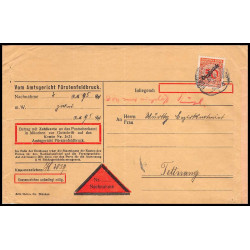 15843 allemagne reich DIENFTMARKE N°74 service Fürstenfeldbruck lettre cover