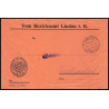 15849 allemagne reich lindau infla 1923 DIENFTMARKE service N°29 25 timbres lettre cover