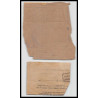 15852 allemagne reich lot de 2 fragments 1898/1923 lettre cover