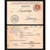 15853 allemagne DIENFTMARKE service N°21 wurttemberg 1921 lettre cover