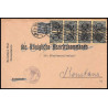 15855 allemagne reich DIENFTMARKE service N°26/27 bloc 8 1922 bremerhaven lettre cover