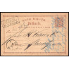 15862 allemagne reich post 1/2 p Ganzsache Mi P1 liebau polska 1874 carte postale entier stationery