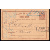 15863 allemagne reich post 1/2 p Ganzsache Mi P1 posen polska 1874 militsch carte postale entier stationery
