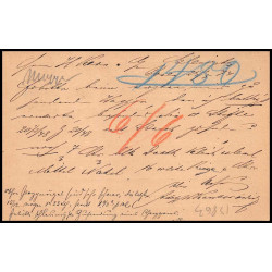15863 allemagne reich post 1/2 p Ganzsache Mi P1 posen polska 1874 militsch carte postale entier stationery