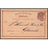 15868 allemagne reich post 1/2 p Ganzsache Mi P1 lublinitz polska 1874 carte postale entier stationery