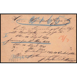 15868 allemagne reich post 1/2 p Ganzsache Mi P1 lublinitz polska 1874 carte postale entier stationery