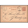 15871 allemagne reich post 1/2 p Ganzsache Mi P1 bunzlau polska 1874 carte postale entier stationery