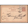 15873 allemagne reich post 1/2 p Ganzsache Mi P1 lublinitz 1874 carte postale entier stationery