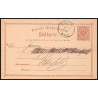 15875 allemagne reich post 1/2 p Ganzsache Mi P1 coeln 1874 carte postale entier stationery