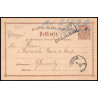 15876 allemagne reich post 1/2 p Ganzsache Mi P1 landeshut polska 1874 carte postale entier stationery