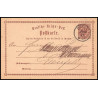 15878 allemagne reich post 1/2 p Ganzsache Mi P1 coeln 1874 carte postale entier stationery