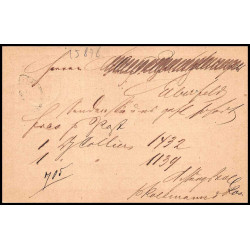 15878 allemagne reich post 1/2 p Ganzsache Mi P1 coeln 1874 carte postale entier stationery