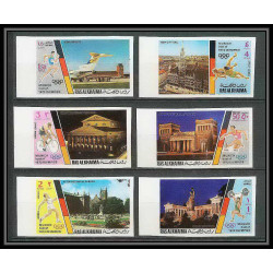 195 Ras Al Khaima MNH ** Mi N°724/729 B Non dentelé imperf jeux olympiques olympic games sights of munich 