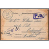 15889 allemagne giessen 24 audincourt 1918 kriegsgefangenenpost guerre 1914/1918 ww1 censure lettre cover