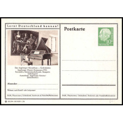 15899 repiquage allemagne bund Ganzsache 1956 neuf tb kennen Mozarthaus Mozart carte postale entier stationery france