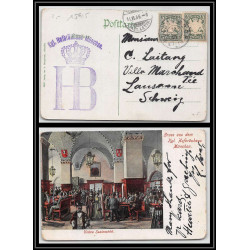 15915 allemagne bayern 1906 lausanne suisse carte untere saalansicht munchen postcard 