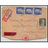 15927 allemagne reich recommandé censure guerre 39/45 ww2 munchen issy les moulineaux 1943 lettre cover 