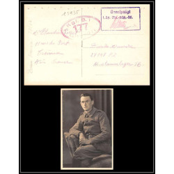 15935 allemagne censure 177 pour trevoux ain ww1 guerre 14/18 carte photo postcard 