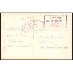 15935 allemagne censure 177 pour trevoux ain ww1 guerre 14/18 carte photo postcard 