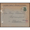 15945 allemagne reich infla N°364 franke mengeringhausen 1923 seul sur lettre cover 