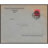 15951 allemagne reich infla N°258 holzweissig leipzin 1923 seul sur lettre cover 