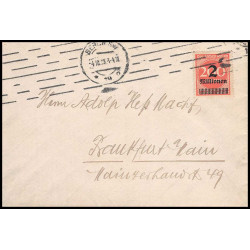 15955 allemagne reich infla N°281 krag berlin 1923 seul sur lettre cover 