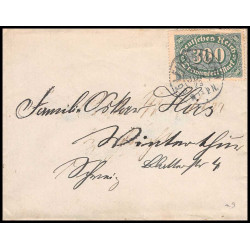 15966 allemagne reich infla N°245 1923 seul sur lettre cover 