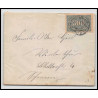 15968 allemagne reich infla N°245 Haar 1923 seul sur lettre cover 