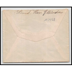 15968 allemagne reich infla N°245 Haar 1923 seul sur lettre cover 