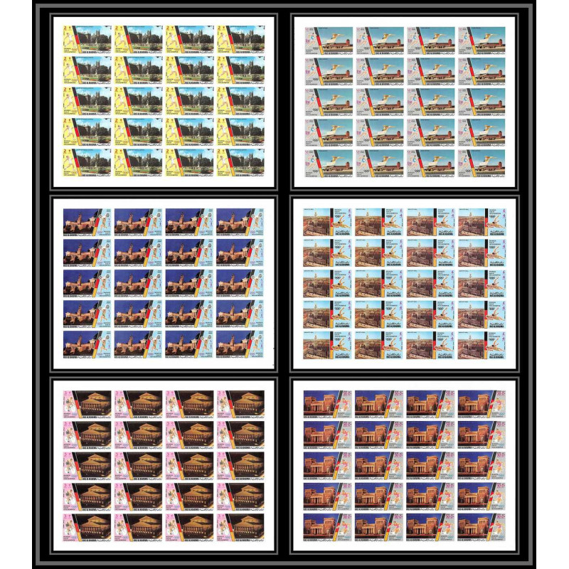 195d Ras Al Khaima MNH ** N°724/729 B jeux olympiques olympic games munich 72 Non dentelé imperf feuilles sheets