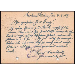 15984 allemagne Occupation Alliée Ganzsache sowjetische zone markneukirchen 1949 carte postale entier stationery 