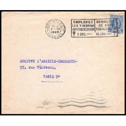 15987 belgique lot de 8 lettre et documents depuis 1949 cover 
