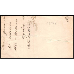 15988 belgique Leopold 10c brun non dentelé sur fragment 