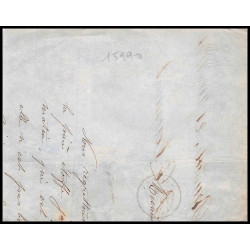 15990 belgique Leopold 10c brun non dentelé malines 1861 sur fragment 