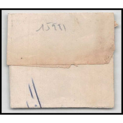 15991 belgique Leopold 10c brun non dentelé anvers 1861 sur fragment 