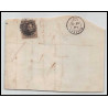 15993 belgique Leopold 10c brun non dentelé malines sur fragment 