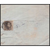 15994 belgique Leopold 10c brun non dentelé sur fragment 