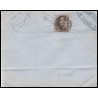 15996 belgique Leopold 10c brun non dentelé anvers sur fragment 