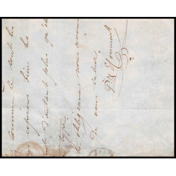 15997 belgique Leopold 10c brun non dentelé bruxelles sur fragment 