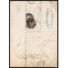 15998 belgique Leopold 10c brun non dentelé anvers sur fragment 