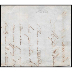 16001 belgique Leopold 10c brun non dentelé bruxelles sur fragment 