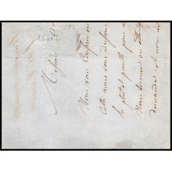16002 belgique Leopold 10c brun non dentelé bruxelles 1861 sur fragment 