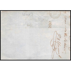 16003 belgique Leopold 10c brun non dentelé bruxelles sur fragment 