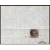 16006 belgique Leopold 10c brun non dentelé bruxelles sur fragment 