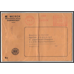 16135 ema darmstadt 1937 pour nice lettre cover germany reich