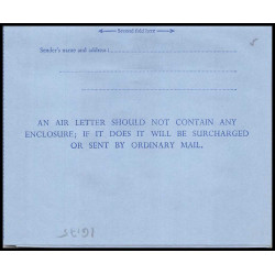16175 6d neuf TB aérogramme air letter entier stationery gambia gambie